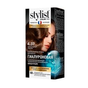 ФИТО Стойкая крем-краска Шоколадный каштан Тон 4.37 Гиалуроновая STYLIST COLOR PRO  115мл