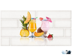 Настенная плитка Belani Брик Декор кремовый 300 х 600 мм, глянец, Экзотика купить в магазине Marysя