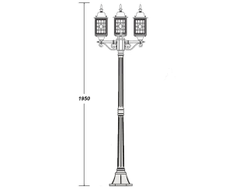 Садово-парковые фонари LONDON  3-S-08(195см)