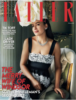 Tatler British Magazine February 2024 Sophie Winkleman Cover, Intpressshop