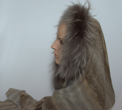 Vizio Collezione палантин с мехом