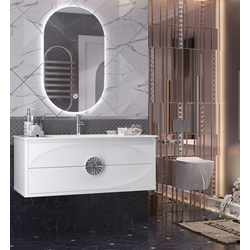 Мебель для ванной Opadiris Ибица 120, подвесная белый/хром