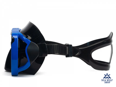 Маска с трубкой Sargan "НЕРО" черно-синий