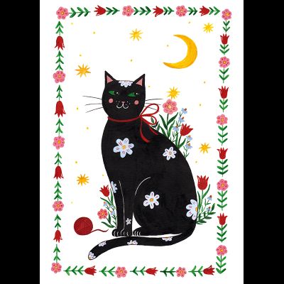 D0575 Черная кошка