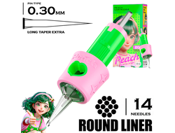 14 RLLT-X/0.30 - Round Liner Long Taper Extra - PEACH