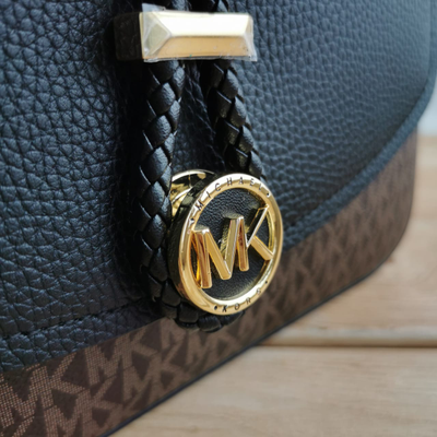 Сумка Michael Kors Cece коричневая с черным