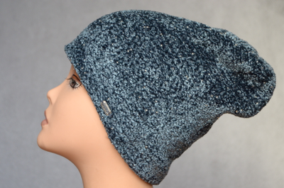 итальянская шапка вязаная Vizio 6103 из вискозы фото