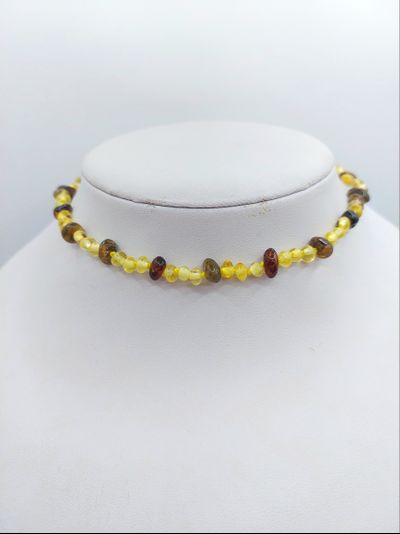 Детские  бусы из мелкого янтаря 39