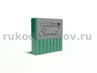 полимерная глина "Сонет" зеленый светлый, брус 56 гр.