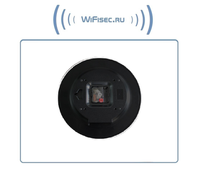 IP видеоняня WiFi/LAN (Настенные часы  чёрные, круглые) с аккумулятором и с DVR, Full HD 2 Mp (HDSmartIPC)