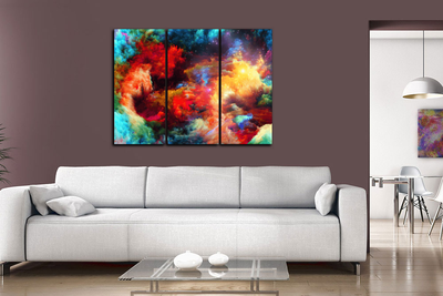 Модульная картина "Волшебный цвет"