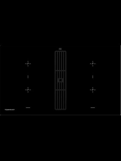 Индукционная варочная панель с вытяжкой Kuppersbusch KMI 9850.0 SR