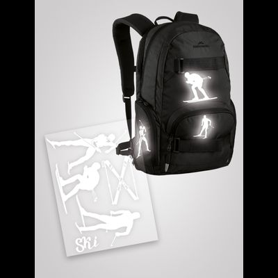 НАКЛЕЙКИ СВЕТООТРАЖАЮЩИЕ &quot;ЛЫЖИ&quot;