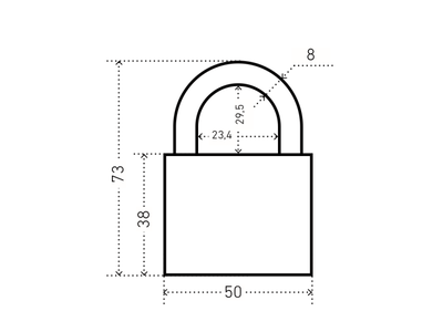 Замок навесной ВС2С-501 Аллюр черный [4552]