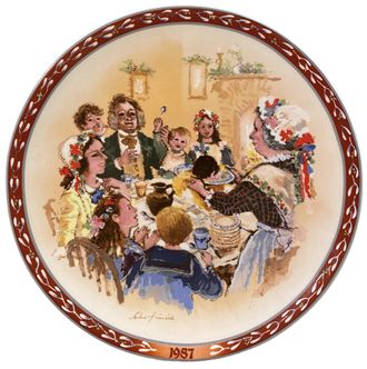 Рождественская тарелка 1987г. Wedgood