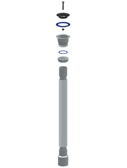 Сифон гофрированный для тюльпана и раковины Unicorn D230