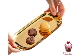 Подставка декоративная металлическая 18х8,5 см, золото