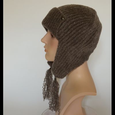 Шапка Vizio 1112 ушанка Италия ореховая