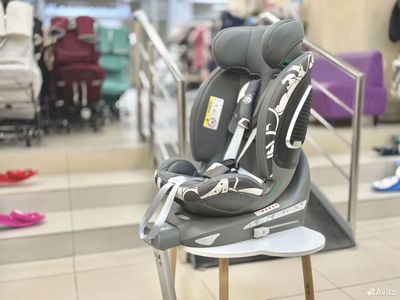 Автокресло Luxmom S360 (Isofix, 0-36 кг, 0-12 лет, с подогревом) Серый