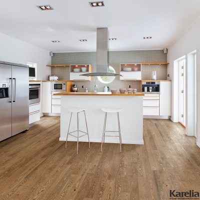 Паркетная доска Karelia Дуб Story 138 Country Presence 1-полосная масло 2G с фаской толщина 14 мм 2.2 м2