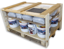 Полный комплект материалов и инструмента для реновации (восстановления свойств) кровли на площади 100 кв.м.