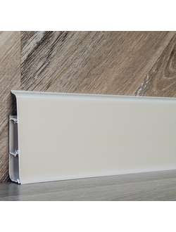 Плинтус напольный "ДЕКОНИКА" 85мм*2,2м ШИРОКИЙ 034 Светлая слоновая кость