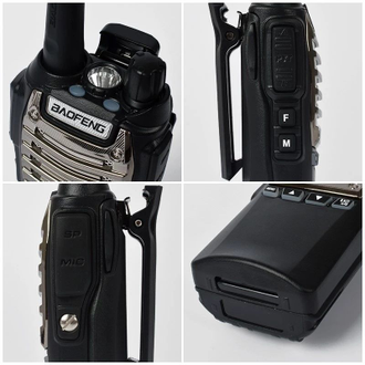 Рация Baofeng UV-8D, UHF, 5 Ватт, батарея 2800 мАч / для рыбалки, охоты, туризма, детей