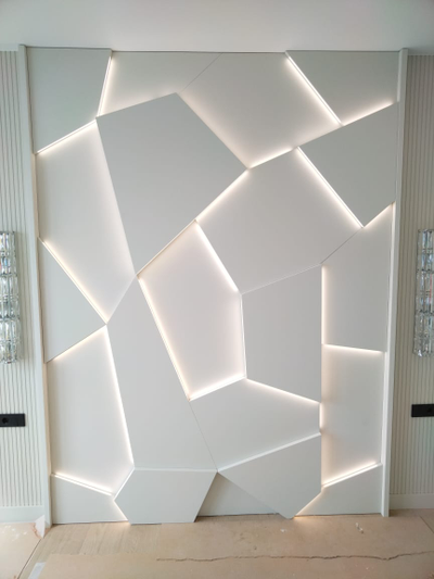 Световая 3D панель из МДФ в эмали "Magma" (г. Иркутск)