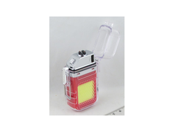 Фонарь с зажигалкой YY-1983 (1 больш., шнур TYPE-C) 2 реж. с индикатором