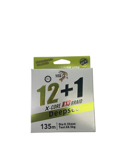 Плетеный шнур "X-CORE X13 BRAID" dia: 0.35mm test: 68.5kg