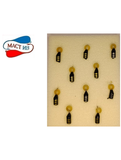 Мормышка вольфр. МАСТИВ Безнасадка 3 чёрный, кошачий глаз, 0,7гр. (коричневый) арт. 944