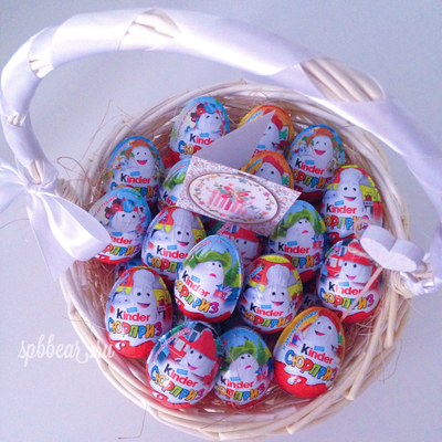 Подарочная корзина Киндер сюрприз большая