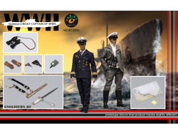 КАПИТАН ПОДВОДНОЙ ЛОДКИ - КОЛЛЕКЦИОННАЯ ФИГУРКА 1/6 German U-BOAT CAPTAIN (KT-8003) - Kings Toys