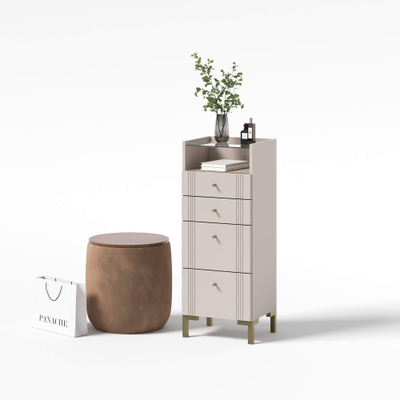 Одетта Комод 4 ящика (КМ2)  Дуб Эндгрей/Меланж