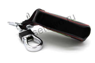 Черный чехол для выкидного ключа ШЕВРОЛЕ 2 кнопки