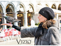 Женские береты Италия Vizio вязаные зимние фото