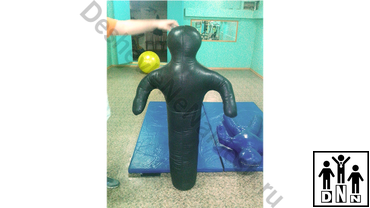 борцовский манекен натуральная кожа одноногий