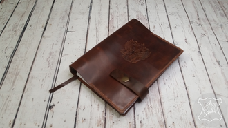 подарок руководителю, Ежедневник с гербом РФ, ежедневник из натуральной кожи, оригинальный подарок