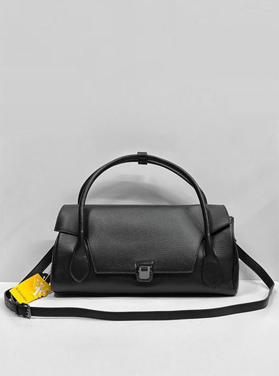 (АРТИКУЛ: 9965/6) СУМКА ЖЕНСКАЯ, НЕБОЛЬШАЯ, НАТУРАЛЬНАЯ КОЖА, ЧЕРНАЯ, С ПЛЕЧЕВЫМ РЕМНЕМ