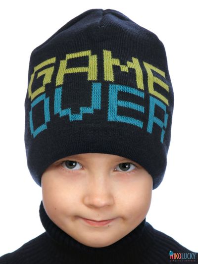 Шапка  21201-02, цвет темно-синий р. 54-56