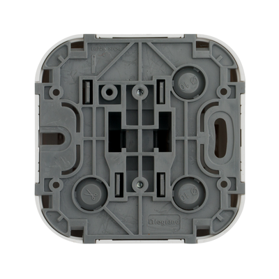 Legrand 782205 Quteo, Кнопка, 10А, белый сзади