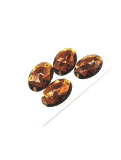 Стразы акриловые пришивные овал 18*25 мм, цвет коричневый 13