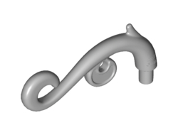 Plant Stem, Curved with Bar, Thorns, and Swirls, Light Bluish Gray (28870 / 6358938)