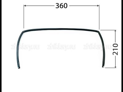 Уплотнитель настольной духовки GEFEST 100, 120, 420 (210*360*210)