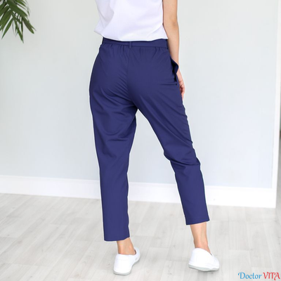 Брюки-бананы DOCLIKE DL216 Ниагара синие