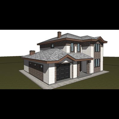 Двухэтажный дом с тремя спальнями 286м² (S84)