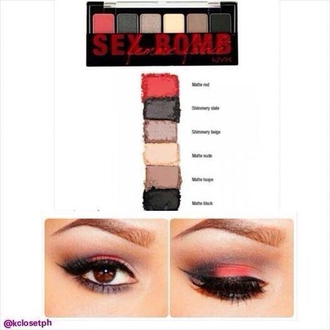 Палитра теней 6 цветов NYX The Sex Bomb Palette