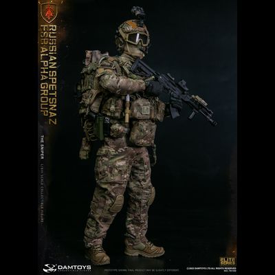 Снайпер спецназа "Альфа"  - Коллекционная ФИГУРКА 1/6 scale RUSSIAN SPETSNAZ FSB ALPHA GROUP SNIPER (78100) - DAMTOYS
