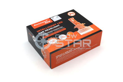 Светодиодные лампы H7 Aozoom P5 с радиатором, 12V, 35W, 6000K, чип Korea WT35