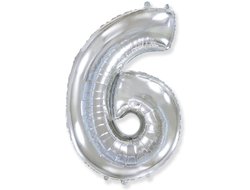 Фольгированная цифра-Серебряная